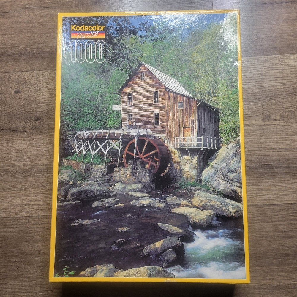 Rose Art Glade Creek Grist, WV 1000pcs Kodacolor  Puzzle Game 18" x 26" - Sealed